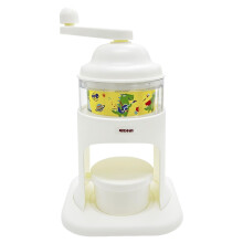 Manual Ice Crusher Hand Crank with Ice Tray for Home Camping Drinks and Desserts