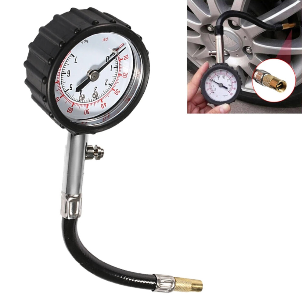 Tyre Air Pressure Tester Universal Long Tube Tire Pressure Gauge Meter 0-100 Psi High-Precision For Car And Motorcycle Car Tool 6935161534276