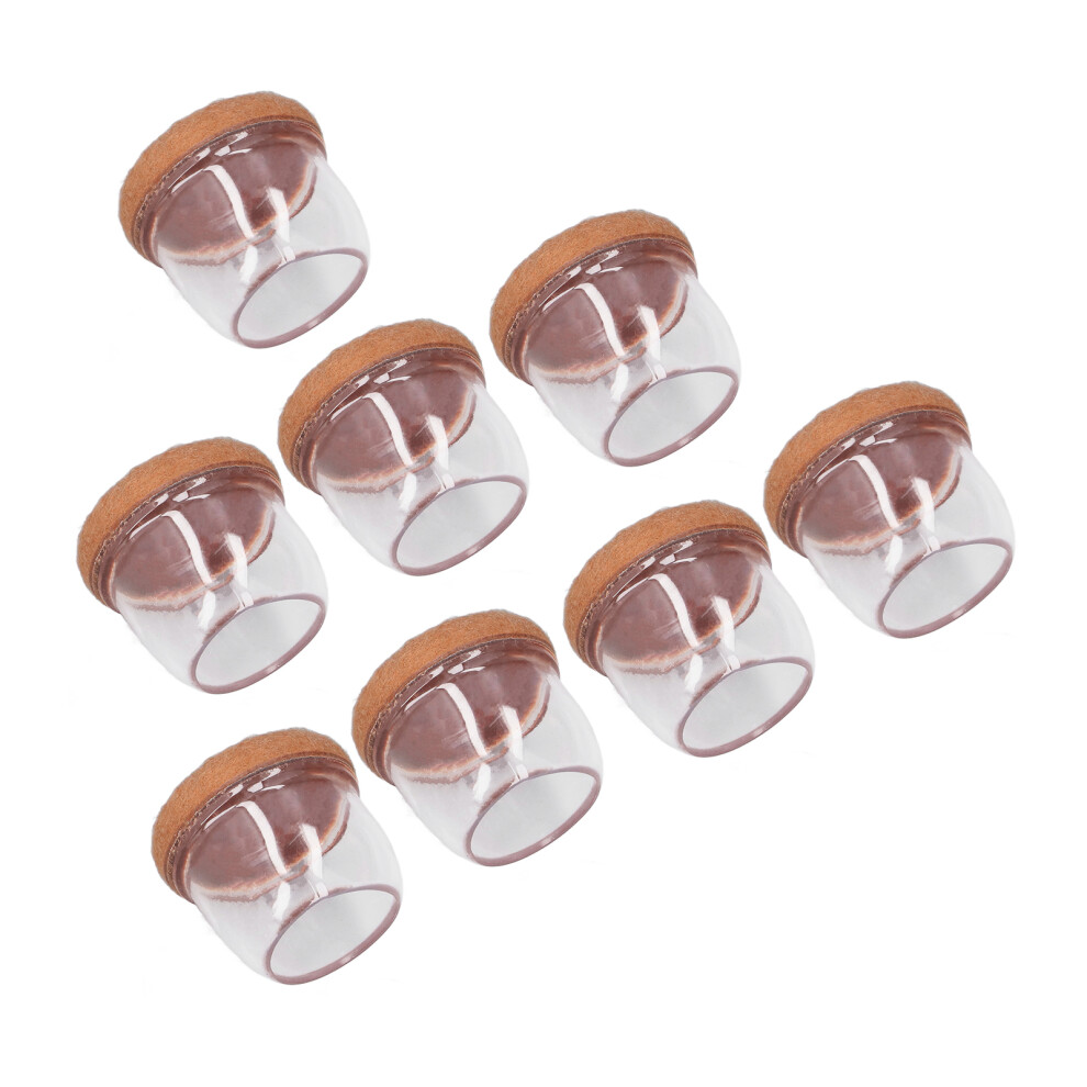 8Pcs Transparent Round Tpe Chair Foot Covers, Thickened & Mute 4071375746004