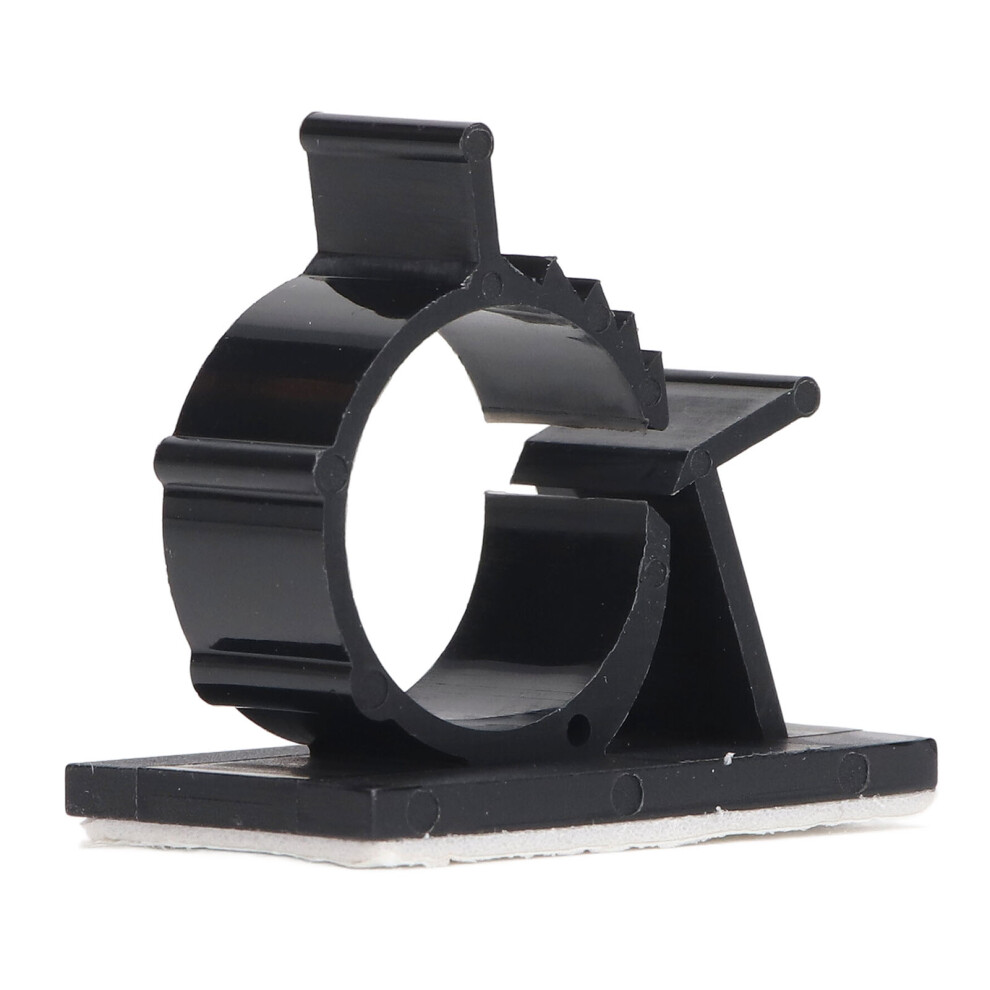 100 Pcs Black Nylon Pa66 Cable Clips 10X13mm Self-Adhesive Reusable 8011380601628