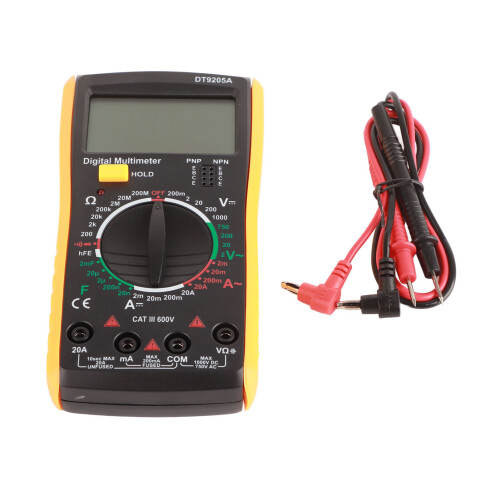 Digital Multimeter DT‑9205A Hand Held LCD Tester for Electronics Measurement 1