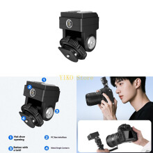 K32C Camera Flash Adapter 180Angle Adjustment Durability Metal Plastic Construction