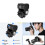 K32C Camera Flash Adapter 180Angle Adjustment Durability Metal Plastic Construction 1