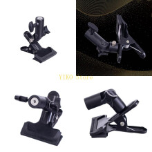 K32C Reflector Clamp Clip Holder Light Stand Attachment 3/8" Screw to Adapter For Photo Reflector 1/4" Mount Studio