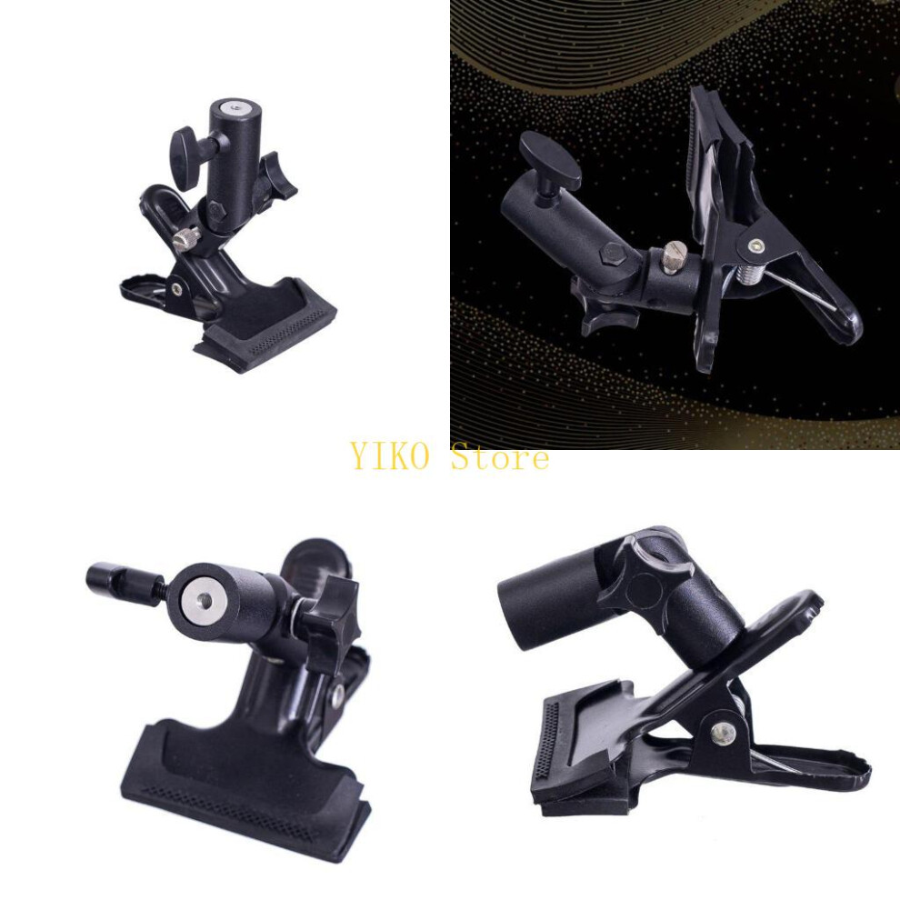 K32c Reflector Clamp Clip Holder Stand Attachment 3/8" Screw To Adapter For Photo Reflector 1/4" Mount Studio Light 6935161532630