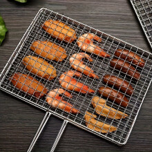[Multi-purpose] Heavy-duty stainless steel grill for even cooking - ideal for camping, picnics and family gatherings