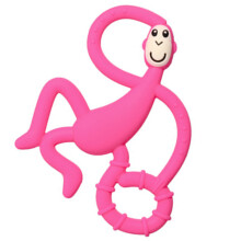 Baby Affe Formen Silikon Beißspielzeug für Säuglinge, Leicht zu halten, Pink