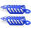 Universal Motorcycle Shock Absorber Cover Red Front Rear Fork Protector Durable Suspension Guard 3