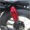 Universal Motorcycle Shock Absorber Cover Red Front Rear Fork Protector Durable Suspension Guard 5