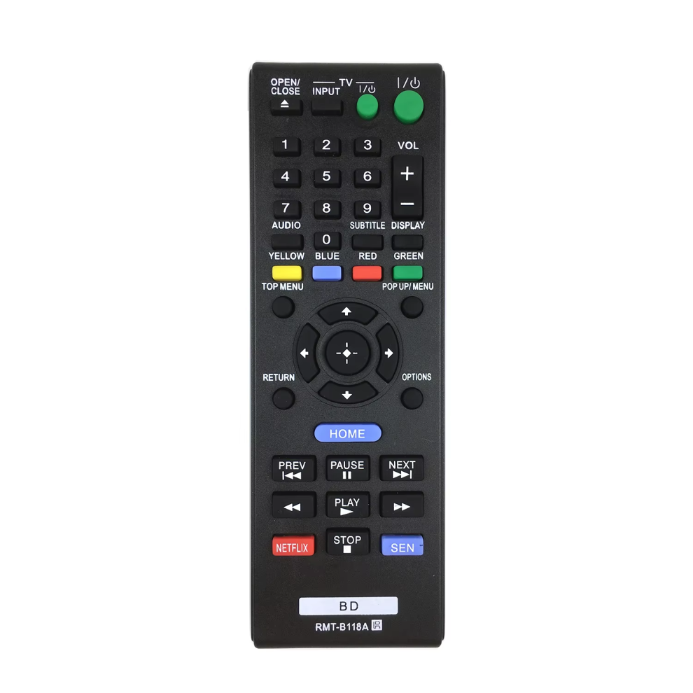 Rmt-B118a Remote Control For Sony Blu-Ray Dvd Player Bdp-Bx18 Bdp-S185 Bdp-Bx3100 Bdp-Bx39 Bdp-S1100 Bdp-S185wm 6935161470048