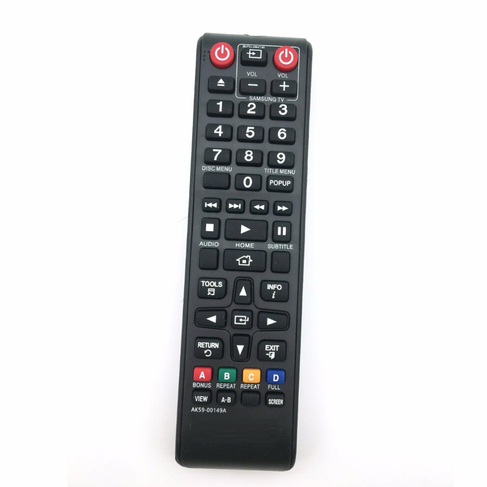 For Samsung Ak59-00149A Blu-Ray Dvd Remote Control Bd-F5100 Bd-J5900 Bd-Hm59c 6935161468335