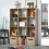 (Oak, 30cm) 12-Compartment Storage Shelf, 93 cm Wide - COMPO 3