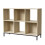 6-compartment storage shelf with metal legs 2