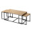 Set of 3 nesting coffee tables, 100 cm long - LENNY 1