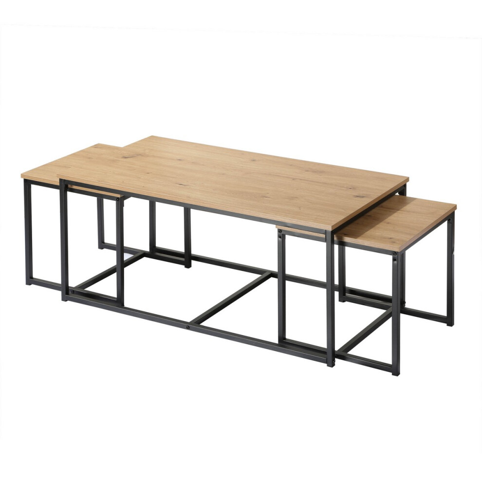 Casâme Set Of 3 Nesting Coffee Tables, 100 Cm Long - Lenny