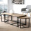 Set of 3 nesting coffee tables, 100 cm long - LENNY 2