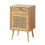 Bedside table with natural rattan caning - MIYA 7