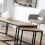 Set of 3 nesting coffee tables, 100 cm long - LENNY 8