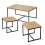 Set of 3 nesting coffee tables, 100 cm long - LENNY 3