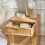 Bedside table with natural rattan caning - MIYA 5