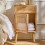 Bedside table with natural rattan caning - MIYA 4