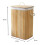 Rectangular bamboo laundry basket 70L - H60 cm 5