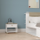 Bedside table with 1 drawer, 43.2 cm wide - IZZY 7