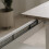 Extendable dining table in travertine and white L120-160 cm - HOUSTON 10