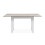 Extendable dining table in travertine and white L120-160 cm - HOUSTON 7