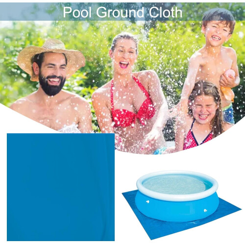 Ground Cloth Swimming Pool Rectangle, 2.5 x 2.5 Meters Waterproof Square Pool Mat, Foldable Pool Floor Protector 1