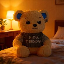 (Cute Cartoon Teddy Bear) Teddy Bear 3D Puzzle Building - Plastic Teddybears for s &, DIY Craft Assembly, Cute Room Decor, Party Decoration
