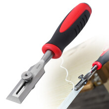 Woodworking Edge Trimming Chisel Adjustable Gouge With Safety Sleeve Steel Cap Roller Guide For Clean Precise Cuts