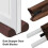 Brown Double Door Draft Stopper Dual Draught Excluder Air Insulator Energy Saving Windows Dodger Guard 2