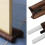 Brown Double Door Draft Stopper Dual Draught Excluder Air Insulator Energy Saving Windows Dodger Guard 7