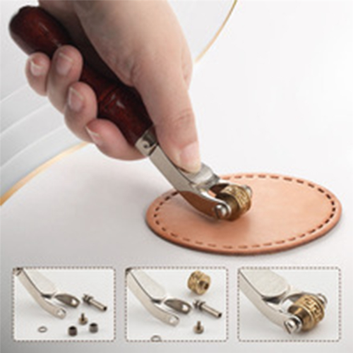 Leather Roller Embossed Wheel Handle Leather Roller DIY Handmade Leather Embossed Tool Manual Tool 2
