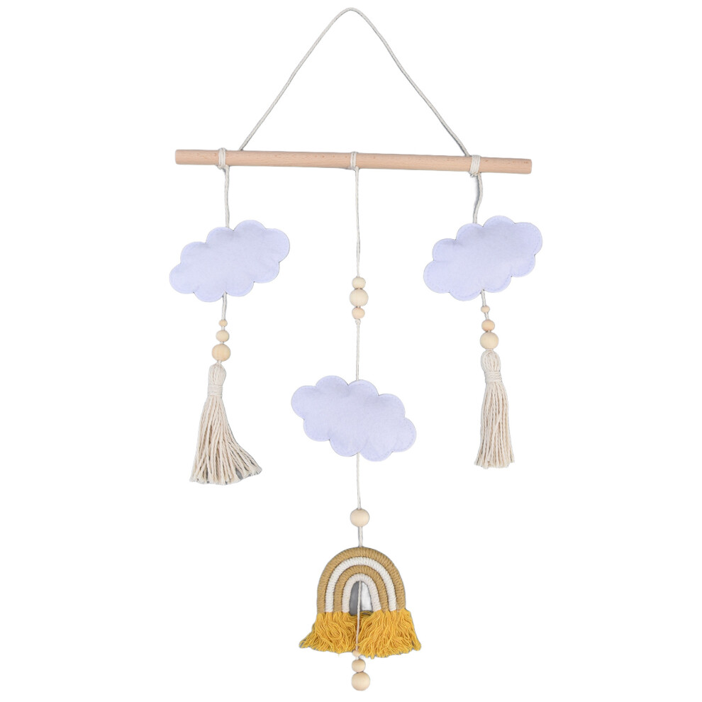 Handcrafted Boho Crib Mobile, Rainbow Design For Decorative Baby Room Accent