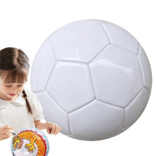 White Soccer Ball for Signatures, Durable Autograph Soccer Ball for Events and Special Gifts