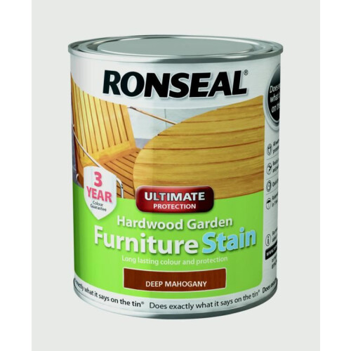 Ronseal HWFSDM750 Hardwood FurnIture Stain Deep Mahogany 750 ml