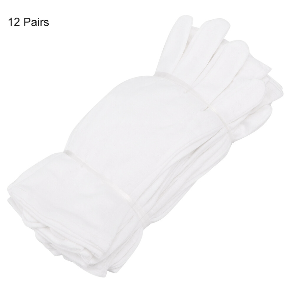 Reusable Cotton Gloves, Comfortable Stretchable Gloves for Men and Women, Washable Cotton Gloves for Industrial and Agricultural Use