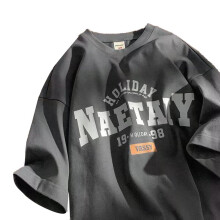 T-shirt oversize con stampa dal design unico, maglietta grafica girocollo casual vestibilità ampia alla moda a mezza manica, streetwear unisex con