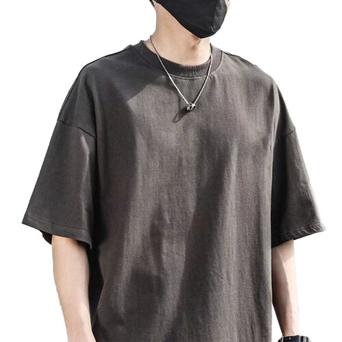 Μπλούζα για casual ρούχα, βαμβακερή unisex μπλούζα με κοντό μανίκι και στρογγυλή 1