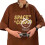 Ανδρικό T-shirt με γραφικά, ανάγλυφο γράμμα και χαμηλωμένους ώμους, oversized μπλουζάκι 3