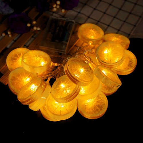 Luminous Fruit Shape Decorative String Lights, Lemon String Lights Emitting Warm White Lighting For A Cozy Home Atmosphere 2