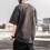Ανδρικό casual πουκάμισο από βαμβακερές ίνες, oversized κοντομάνικο μπλουζάκι με 5