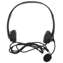 Noise Canceling Headset For Call Center, Wideband Audio Microphone With Hearing Protection Soft Ear Pads Adjustable Boom Arm Comfortable Office Headse