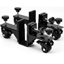 Door Dolly  Adjustable Door Lifter Tool With Rotating Wheels, 500 Lb Capacity, Fits 1 To 23/8 Inch Doors, Hands