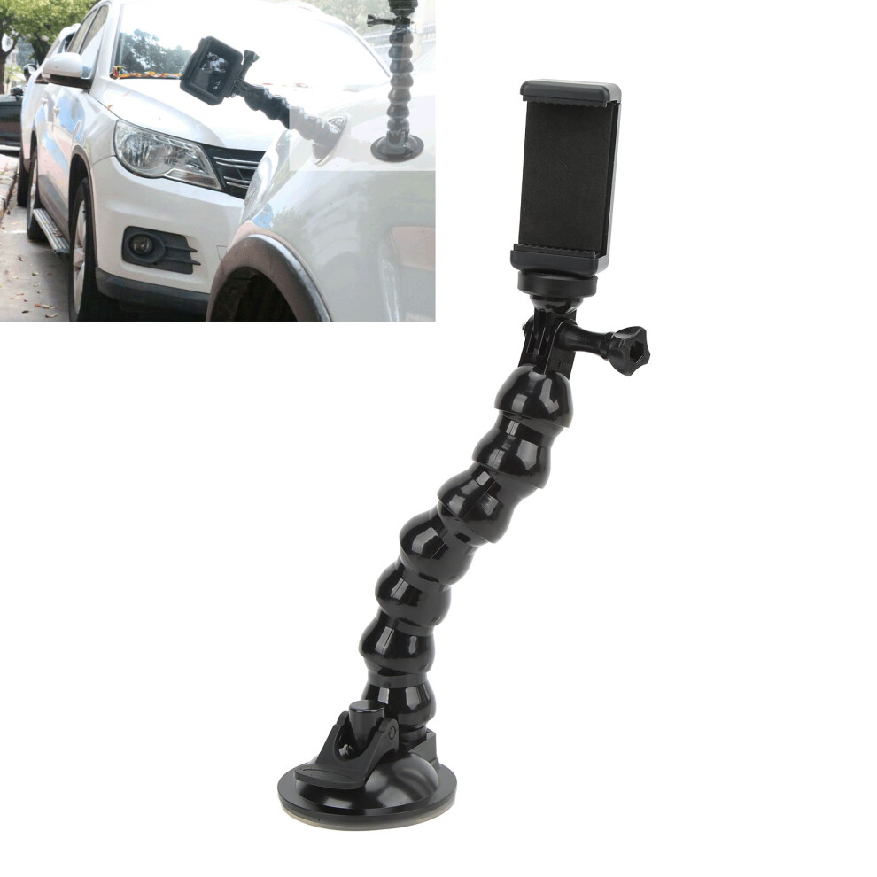 Flexible Gooseneck Car Mount For Phones & Action Cameras, 55-85Mm 9381375578044