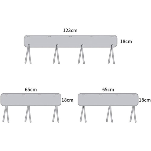 Baby Crib Rail Cover Navy Blue, Soft Padded Protector for Teething Babies, Easy String Install 1