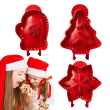 Christmas Cookie Mold Hand Pie Maker with Festive Tree and Snowflake Design for Holiday Camping Baking
