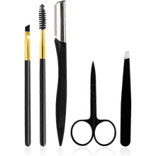 (As show, One size) Eyebrow Care Kit, Eyebrow Trimming Set Kit, 5 In 1 Eyebrow Grooming Kit compatible with Women Makeup